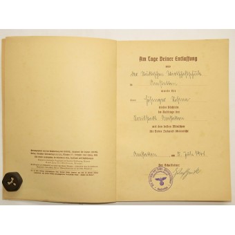 Книжка выпускника Du und dein Volk, 1941. Espenlaub militaria